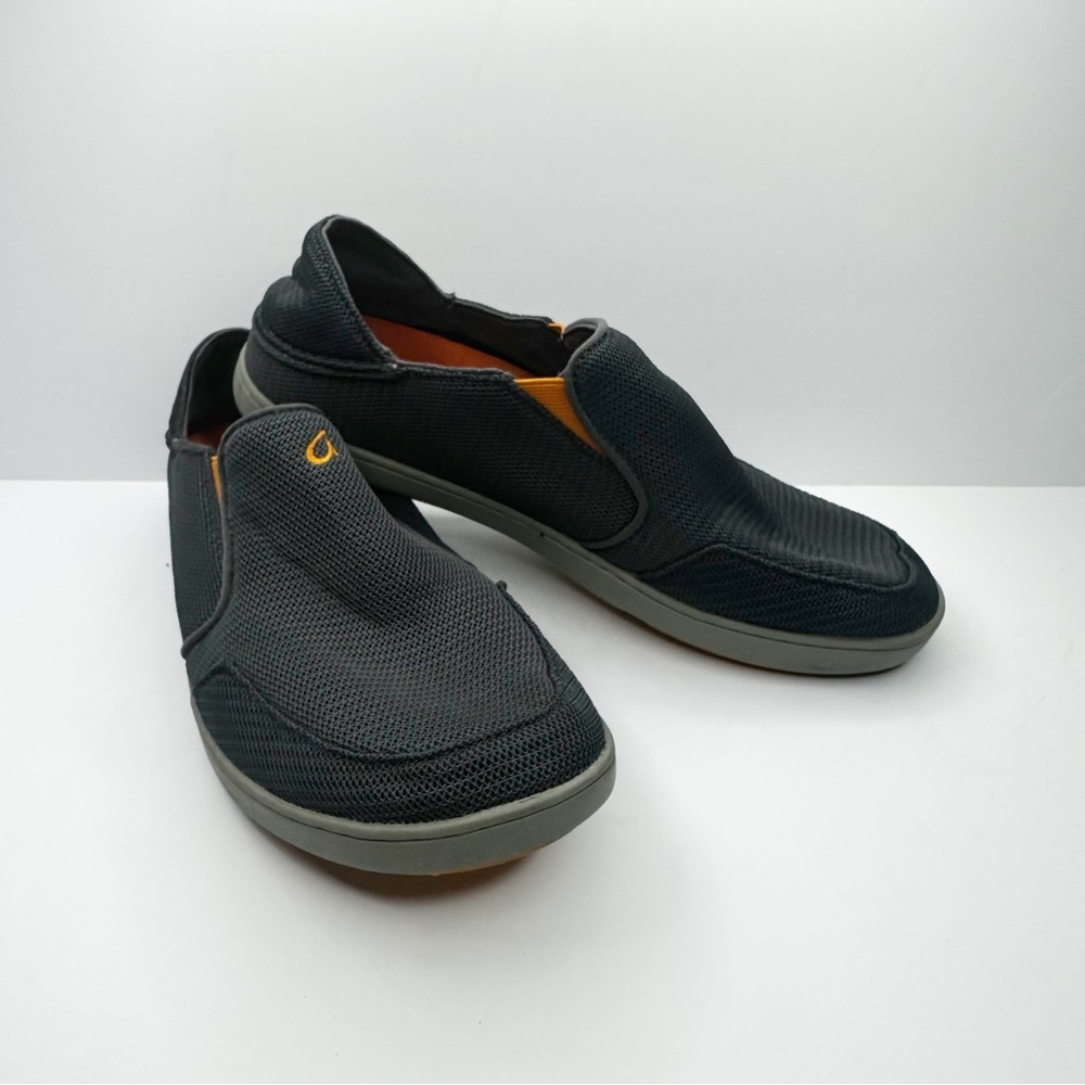 Olukai Nohea Mesh Mens Sz 8.5 Gray Convertible Casual Beach Boat Comfort Shoes